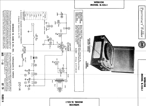 Webcor B-135-1 ; Webster Co., The, (ID = 549218) R-Player