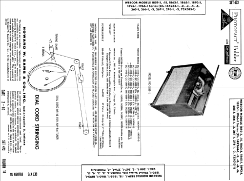 Webcor BC-1895-1 Ch= 14X264-2 + 14X266-3 + 73X013-1; Webster Co., The, (ID = 553295) Radio