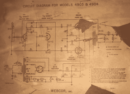 Webcor EC4904-1 Ch= 14X296-1; Webster Co., The, (ID = 1170139) Ampl/Mixer