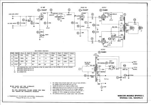 Webcor EP4905-1 Ch= 14X295-1; Webster Co., The, (ID = 606741) Ampl/Mixer