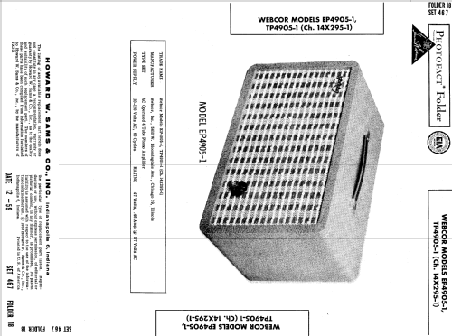 Webcor EP4905-1 Ch= 14X295-1; Webster Co., The, (ID = 606744) Ampl/Mixer