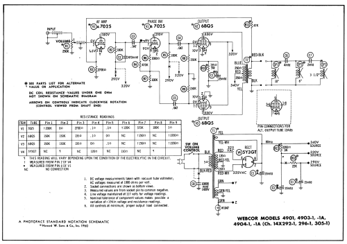 Webcor MC4904-1A Ch= 14X305-1; Webster Co., The, (ID = 549585) Ampl/Mixer