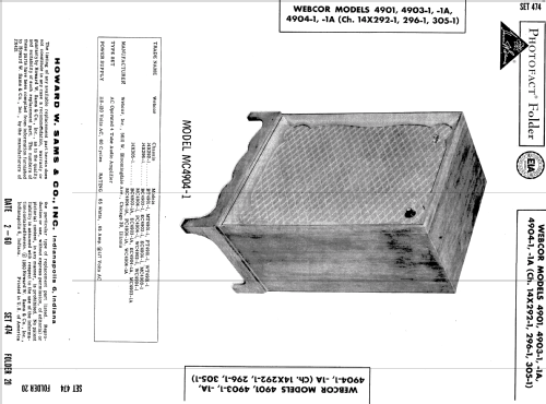 Webcor PC4904-1A Ch= 14X305-1; Webster Co., The, (ID = 549590) Ampl/Mixer