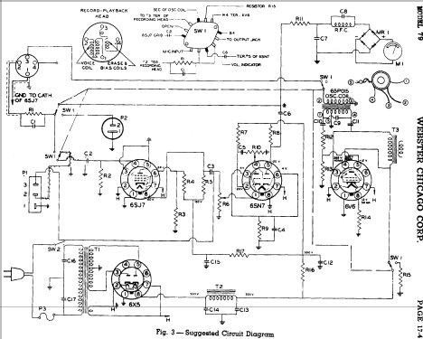 Wire Recorder 79 R-Player Webster Co., The, Webster-Chicago, Webcor ...