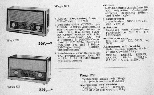 322; Wega, (ID = 2070004) Radio