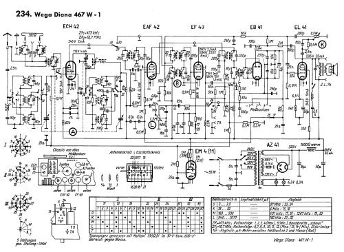 Diana 467 W-1; Wega, (ID = 2020978) Radio