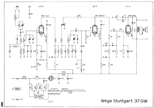 Stuttgart 37GW; Wega, (ID = 1853809) Radio