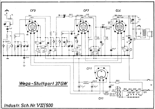 Stuttgart 37GW; Wega, (ID = 458377) Radio