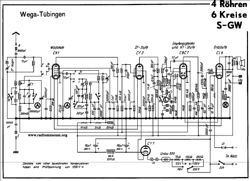 Tübingen 37GW; Wega, (ID = 36958) Radio