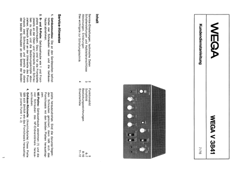 V3841; Wega, (ID = 2017205) Ampl/Mixer