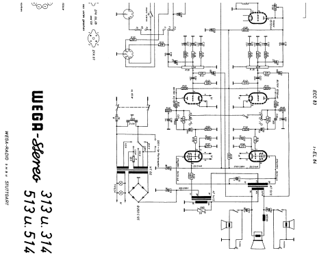 Wegaphon 514 Vollstereo; Wega, (ID = 710600) Radio