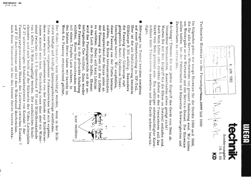 Wegavision 3000; Wega, (ID = 1327627) Television