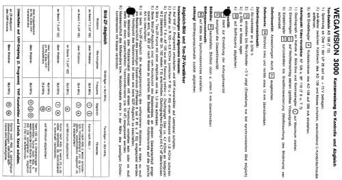 Wegavision 3000; Wega, (ID = 363608) Television