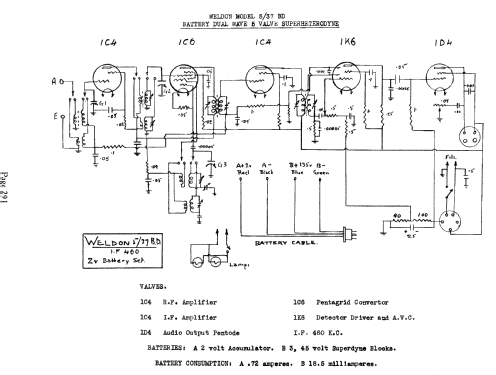 5/37BD; Weldon brand, Weldon (ID = 698984) Radio