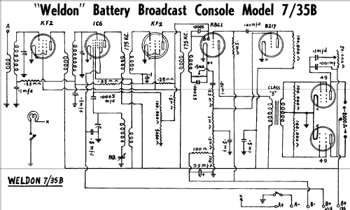 7/35B; Weldon brand, Weldon (ID = 1929433) Radio