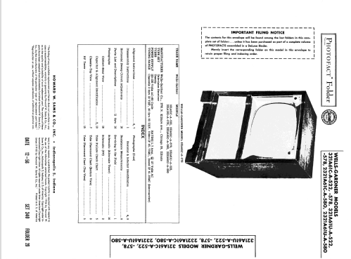 2321A61U - A - 580 ; Wells-Gardner & Co.; (ID = 2036250) Television