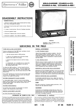 2321AM50-A-488-1 ; Wells-Gardner & Co.; (ID = 2713521) Television