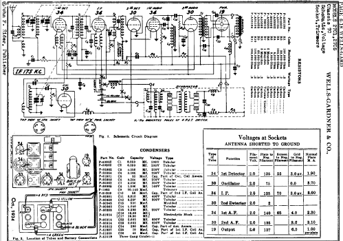 27C5 Ch= 7C; Wells-Gardner & Co.; (ID = 657330) Radio