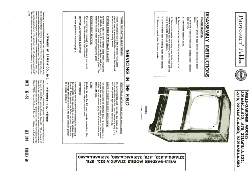 321A61C - A - 522 ; Wells-Gardner & Co.; (ID = 2035935) Television