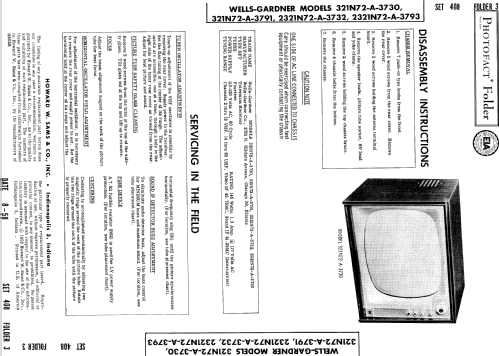 321N72-A-3730 ; Wells-Gardner & Co.; (ID = 848802) Television