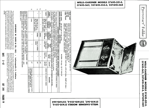 37 A10-551-S ; Wells-Gardner & Co.; (ID = 1739459) Radio