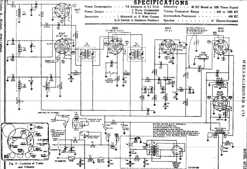 6C13; Wells-Gardner & Co.; (ID = 669793) Car Radio