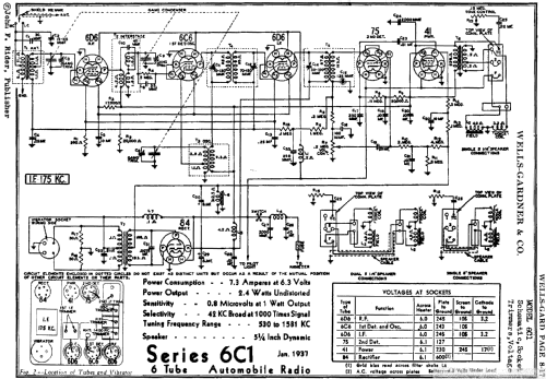 6C1; Wells-Gardner & Co.; (ID = 666822) Car Radio