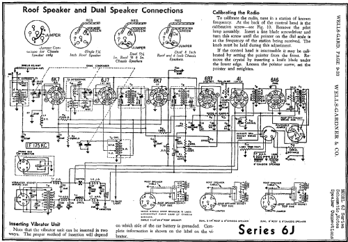 6J Series ; Wells-Gardner & Co.; (ID = 422806) Car Radio