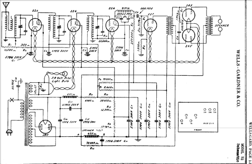 72AC; Wells-Gardner & Co.; (ID = 654994) Radio