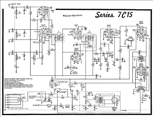 7C15; Wells-Gardner & Co.; (ID = 62569) Car Radio