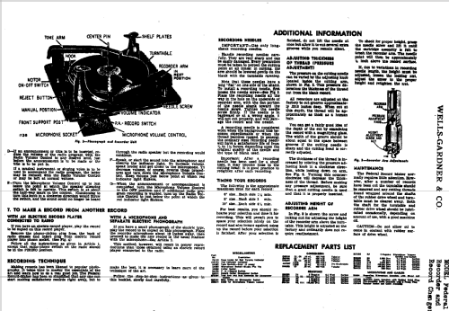 Federal Recorder & Record Ch. ; Wells-Gardner & Co.; (ID = 669484) R-Player