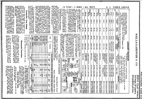 Series Ch= A3; Wells-Gardner & Co.; (ID = 173151) Radio