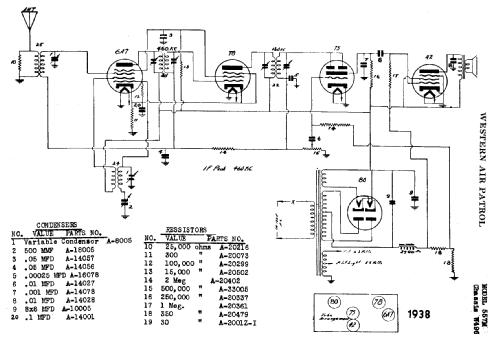 557M Ch= W496; Western Auto Supply (ID = 702773) Radio