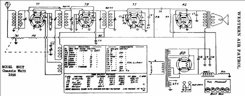 5G1T Ch= W478; Western Auto Supply (ID = 703193) Radio