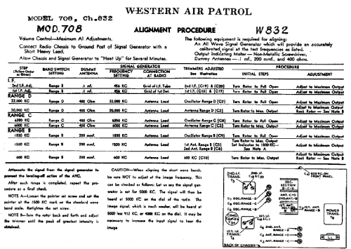 708 Ch= W832; Western Auto Supply (ID = 702705) Radio