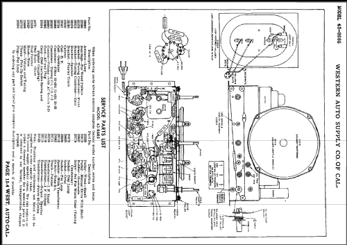 Coronado 43-8685 ; Western Auto Supply (ID = 488647) Radio