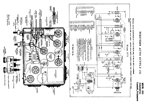 670 ; Western Auto Supply (ID = 770129) Car Radio