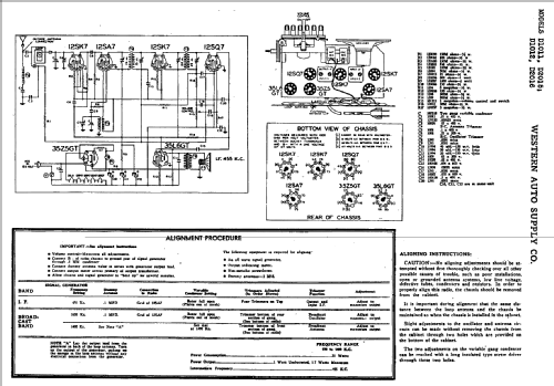 Truetone D1011 ; Western Auto Supply (ID = 760708) Radio