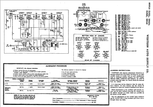 Truetone D1012 ; Western Auto Supply (ID = 760712) Radio