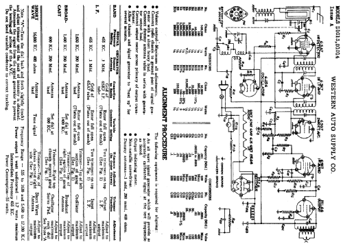 Truetone D1013 ; Western Auto Supply (ID = 760825) Radio