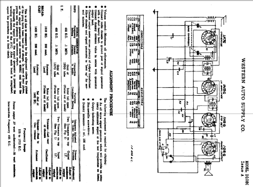 D1020 Truetone ; Western Auto Supply (ID = 760832) Radio