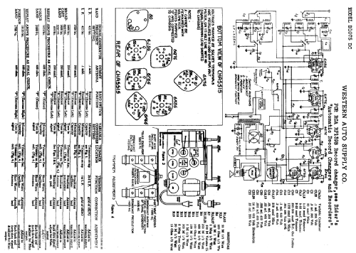 Truetone D-1075DC Deluxe Radio Western Auto Supply Co. Truetone ...