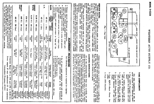 D1123 Truetone ; Western Auto Supply (ID = 763326) Radio