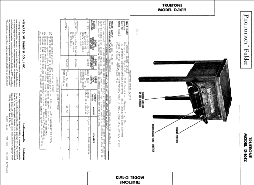 D1612 ; Western Auto Supply (ID = 496760) Radio