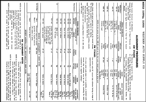 D1836B ; Western Auto Supply (ID = 368248) Radio