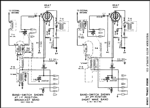 D1845A ; Western Auto Supply (ID = 368259) Radio