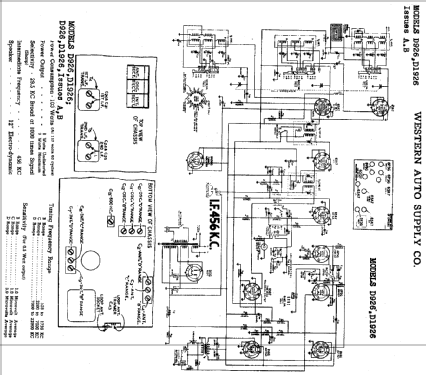 D1926 ; Western Auto Supply (ID = 769086) Radio