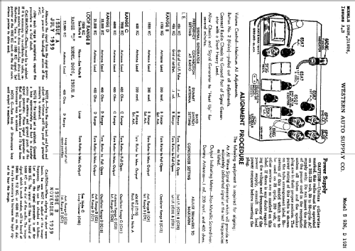 D1926 ; Western Auto Supply (ID = 769088) Radio