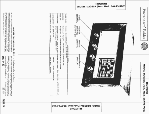 D2025A ; Western Auto Supply (ID = 1568139) Radio