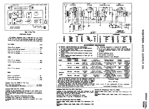 D2166 Truetone ; Western Auto Supply (ID = 763742) Radio